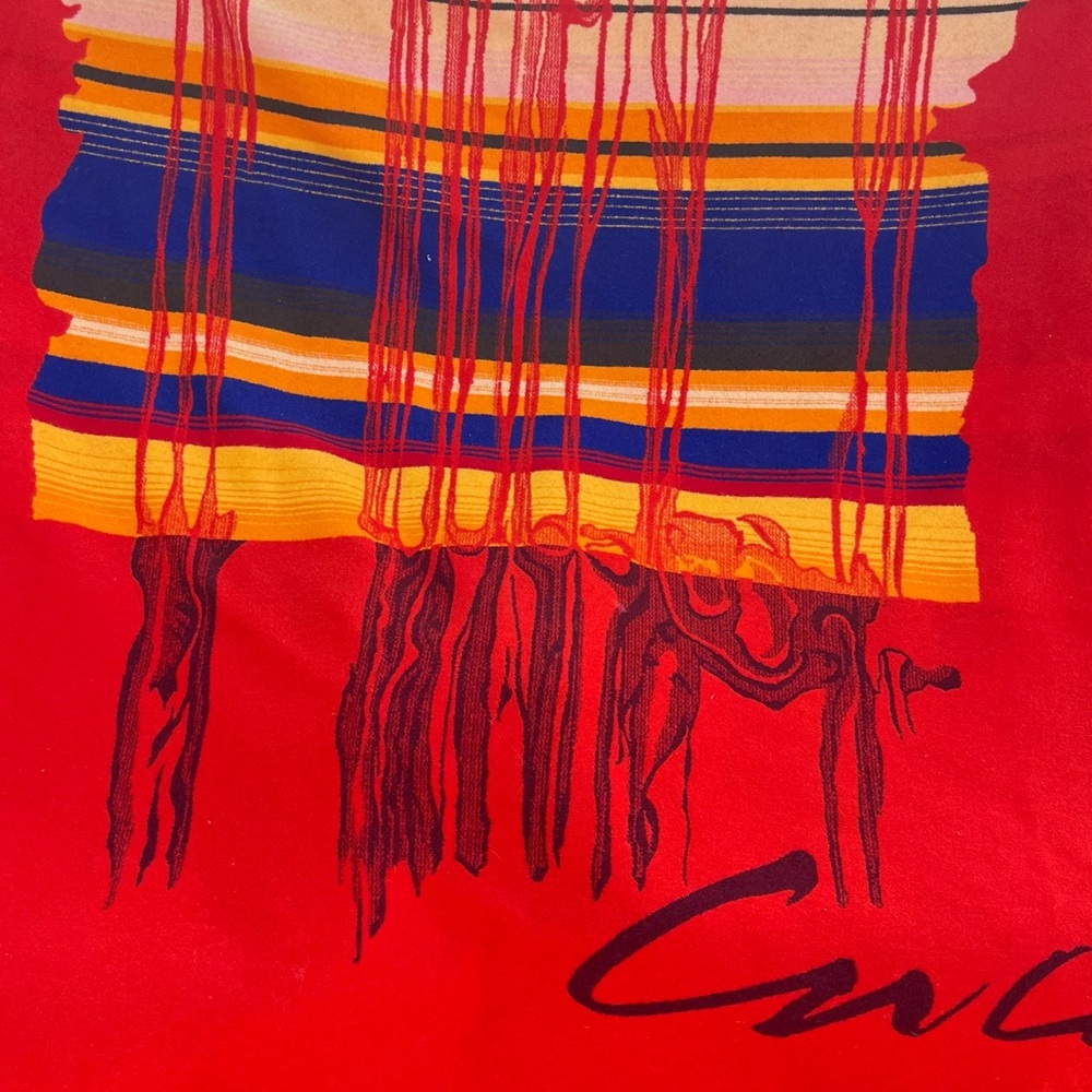 Pendleton Red and Blue Chihuly Blanket